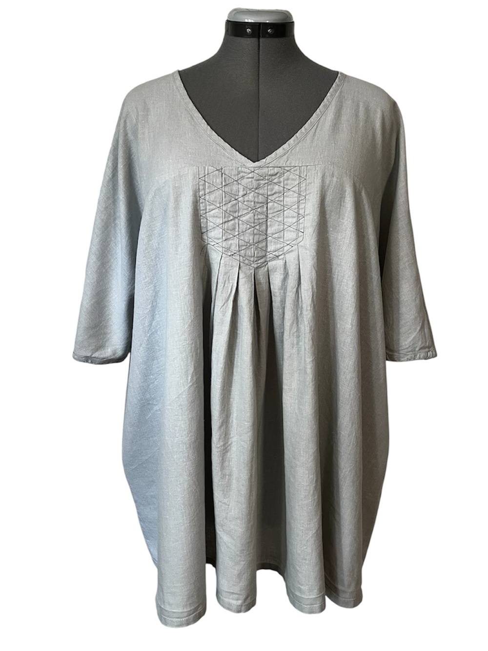 Johnny Was Calme Stitch detail tunic organic cotton XL
